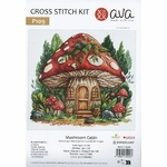 Ava P109  kit point de croix  Cabane champignon  5