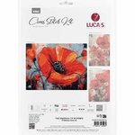 Luca-S B7045  kit point croix compté  La passion des coquelicots  1