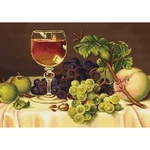 Luca-S B482  kit point croix  Nature morte aux fruits  2