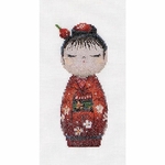 Thea Gouverneur 547  kit point de croix compté  Kokeshi Dolls  2