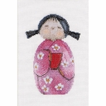 Thea Gouverneur 547  kit point de croix compté  Kokeshi Dolls  1