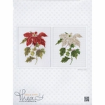 Thea Gouverneur 604  kit point croix compté  Poinsettia  1