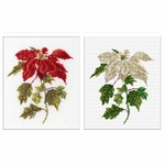 Thea Gouverneur 604  kit point croix compté  Poinsettia