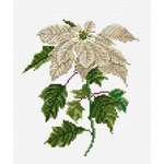 Thea Gouverneur 604  kit point croix compté  Poinsettia  3