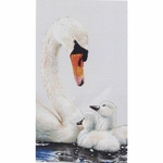 Thea Gouverneur 606  kit point croix compté  Cygne