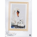 Thea Gouverneur 606  kit point croix compté  Cygne   1