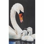 Thea Gouverneur 606-05  kit point croix compté  Cygne