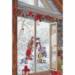 Letistitch 8105  kit point croix  Chalet de Noël  5