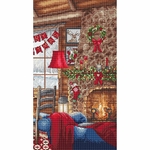 Letistitch 8105  kit point croix  Chalet de Noël  3