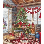 Letistitch 8105  kit point croix  Chalet de Noël  4