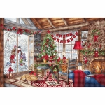 Letistitch 8105  kit point croix  Chalet de Noël
