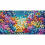 Letistitch 9911  kit point croix  La vie marine  5