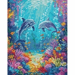 Letistitch 9911  kit point croix  La vie marine