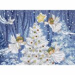 Letistitch 9921  kit point croix  Anges des bois  4