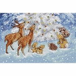 Letistitch 9921  kit point croix  Anges des bois  3