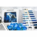 Letistitch 9923  kit point croix  Neige de minuit  4