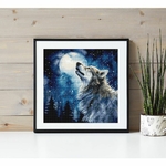 Letistitch 9923  kit point croix  Neige de minuit  1