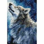 Letistitch 9923  kit point croix  Neige de minuit  5