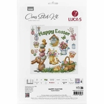 Luca-S B7048  kit point croix  Joyeuses Pâques  1