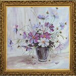 Nova Sloboda CP2054  kit point croix  Fleurs dans un vase  4