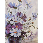 Nova Sloboda CP2054  kit point croix  Fleurs dans un vase  2
