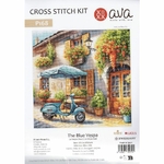 Ava P168  kit poinbt croix  Vespa bleu  4