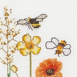 Thea Gouverneur 577   kit point de croix compté  Fleurs sauvage  4