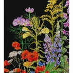 Thea Gouverneur 554 -05  kit point de croix  Fleurs sauvage  1