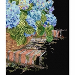 Thea Gouverneur 2046-05  kit point de croix  Hydrangea bleu  3