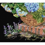 Thea Gouverneur 2046-05  kit point de croix  Hydrangea bleu  1