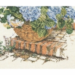 Thea Gouverneur 2046  kit point de croix  Hydrangea bleu  2