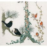 Thea Gouverneur 1065  kit point de croix compté  Mangeoire à oiseaux  4