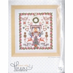 Thea Gouverneur 2077  kit point de croix compté  Sampler Christmas Design  4