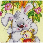 LanSvit D007  kit point de croix compté  Sunny Bunny  2