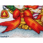 LanSvit D056  kit point de croix compté  Puppg de Noël  7
