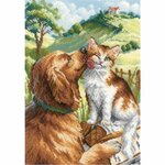 Riolis 2275  kit point de croix  Chien et Chat