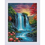 Riolis 2274  kit pointde croix  Cascade magique  1
