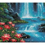 Riolis 2274  kit pointde croix  Cascade magique  4