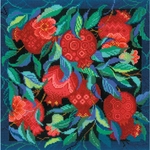 Riolis 2269  kit point croix  Panneau  Coussin Jardin de Grenade