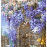 Riolis 2279  kit point croix  Le printemps daprès le tableau dE. Bidou  4