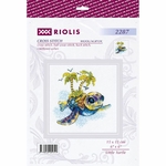 Riolis 2287  kit point croix  Petite Tortue  2