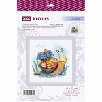 Riolis 2285  kit point croix  Petit escargot  2