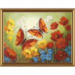 Nova Sloboda DK3016  kit de broderie Perles  Papillons  1