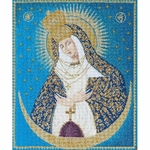 Thea Gouverneur 530  kit point de croix  Icône Our lady of the down  1