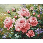 Luca-S B717  kit point croix  Le jardin des roses