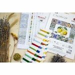 Luca-S B7049  kit point croix  Essence Citron  1
