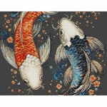 Luca-S BU5091  kit point croix  Deux poissons magiques  3
