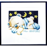 Pako 238.616  kit point croix  tableau de naissance  1