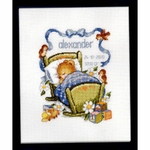 Pako 225288  kit point croix  Tableau de naissance  2
