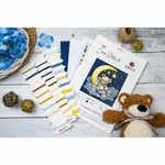 Luca-S B1436  kit point croix  univers dun ours en peluche  2